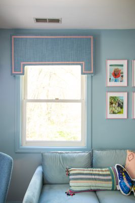 DIY Cornice boards in girls bedroom makeover