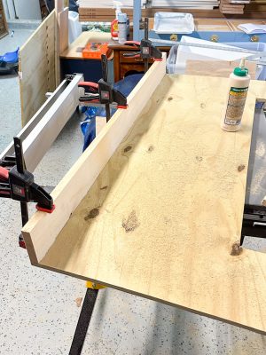 adding boards to the top and the sides of the cornice board
