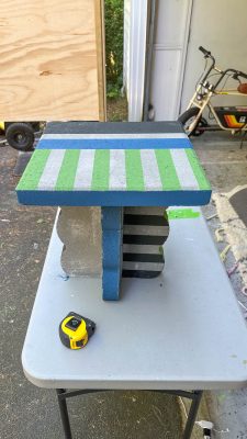 table topper on base