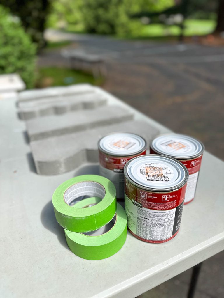 supplies for paver side table