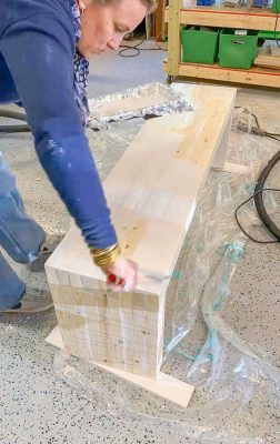 paint bench with primer