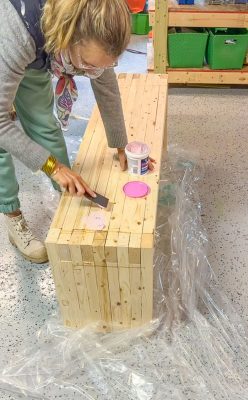 wood fill for bench cracks